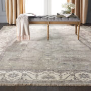 Aldora-ALD01-SIL Room Lifestyle Hand-Knotted Area Rug detail image