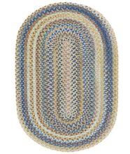 American Legacy Oval-0210-410-Natural Blue Braided Area Rug image