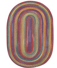 American Legacy Oval-0210-950-Primary Multi Braided Area Rug image