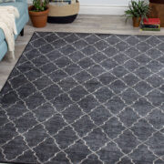 Arta KL-7173-Grey Room Lifestyle Hand-Knotted Area Rug detail image