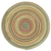 Bear Creek Oval-980-150-Wheat Round Braided Area Rug detail image