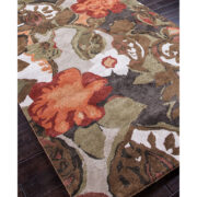 Blue-BL12-Mahogany Apricot Orange Hand-Tufted Area Rug collection texture detail image
