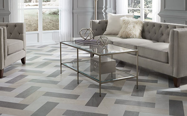 Tile laid in a herringbone pattern