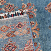 Kazak-1219890038-Denim Blue Hand-Knotted Area Rug collection texture detail image