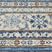 Kazak-1219930470-Blue-Beige Hand-Knotted Area Rug collection texture detail image