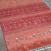 Kazak-1220090018-Red-Rust Hand-Knotted Area Rug collection texture detail image