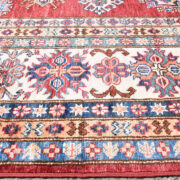 Kazak-1220090153-Red-Ivory Hand-Knotted Area Rug collection texture detail image