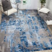 Prismatic-PRS10-BLGRY Room Lifestyle Hand-Tufted Area Rug detail image