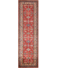 Kazak-1203590070-Red Ivory Hand-Knotted Area Rug image