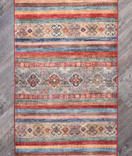 Kazak-1206580082-Red Multi Hand-Knotted Area Rug image