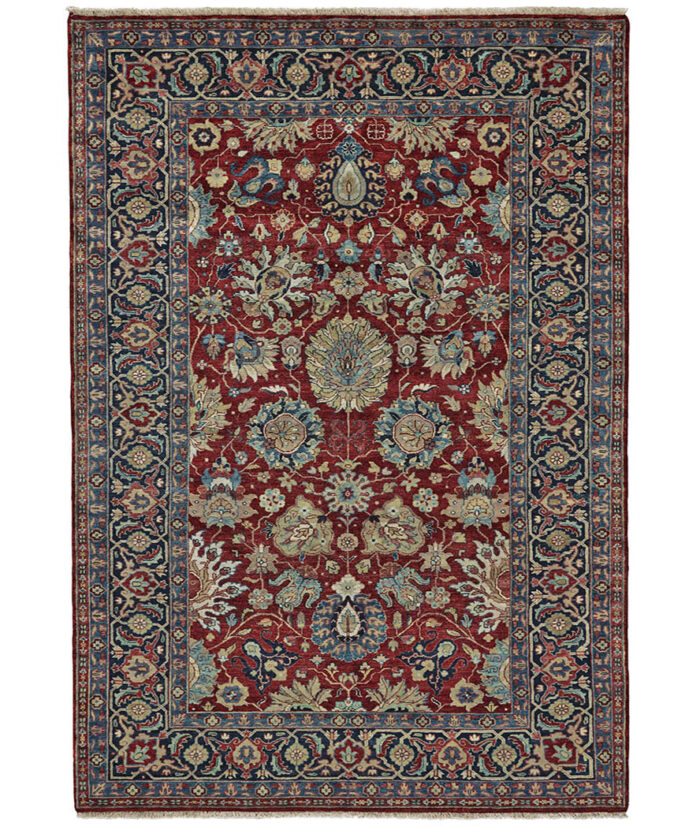 Adani-6204F-REDBLK Hand-Knotted Area Rug image