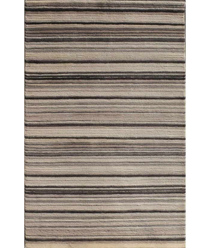 Monteray-Stripe-Black Hand-Knotted Area Rug image