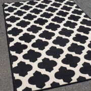 Palma-SHL01-Black Hand-Tufted Area Rug collection texture detail image