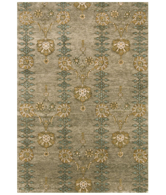 Vardo-6171F-LGYBLU Hand-Knotted Area Rug image