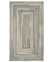 Bear Creek Concentric Rect.-0980-300-Grey Braided Area Rug image