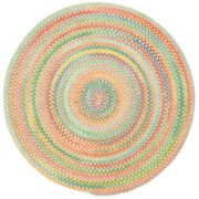 Cutting Garden Oval-0450-150-Buttercup Round Braided Area Rug detail image