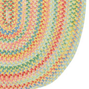 Cutting Garden Oval-0450-150-Buttercup Braided Area Rug collection texture detail image
