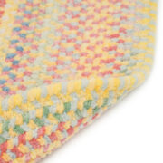 Cutting Garden Oval-0450-150-Buttercup Braided Area Rug collection texture detail image