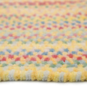 Cutting Garden Oval-0450-150-Buttercup Braided Area Rug collection texture detail image