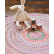 Cutting Garden Oval-0450-510-Tea Rose Room Lifestyle Braided Area Rug detail image