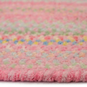 Cutting Garden Oval-0450-510-Tea Rose Braided Area Rug collection texture detail image