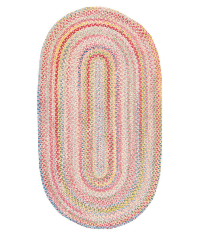 Cutting Garden Oval-0450-510-Tea Rose Braided Area Rug image