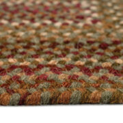 Homecoming Concentric Rect.-0048-200-Evergreen Braided Area Rug collection texture detail image