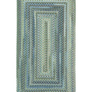 Homecoming Concentric Rect.-0048-400-Sky Blue Braided Area Rug image
