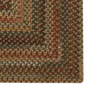 Homecoming Concentric Rect.-0048-700-Chestnut Brown Braided Area Rug collection texture detail image