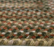 Homecoming Concentric Rect.-0048-700-Chestnut Brown Braided Area Rug collection texture detail image