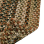 Homecoming Concentric Rect.-0048-700-Chestnut Brown Braided Area Rug collection texture detail image