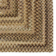 Homecoming Concentric Rect.-0048-750-River Rock Braided Area Rug collection texture detail image