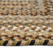 Homecoming Concentric Rect.-0048-750-River Rock Braided Area Rug collection texture detail image