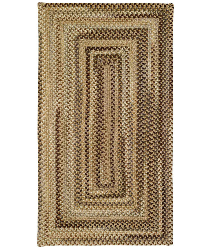 Homecoming Concentric Rect.-0048-750-River Rock Braided Area Rug image