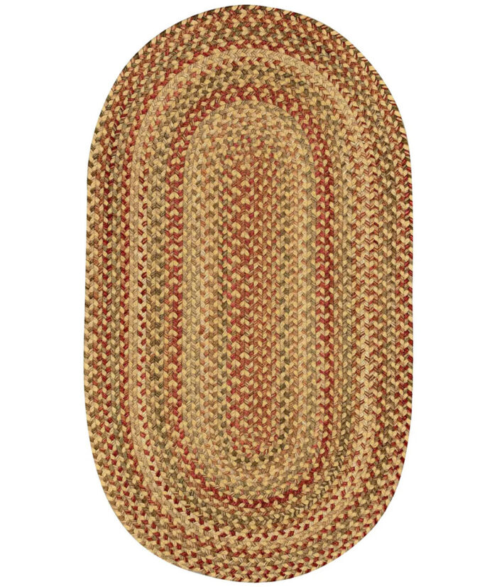 Homecoming Oval-0048-100-Wheatfield Braided Area Rug image