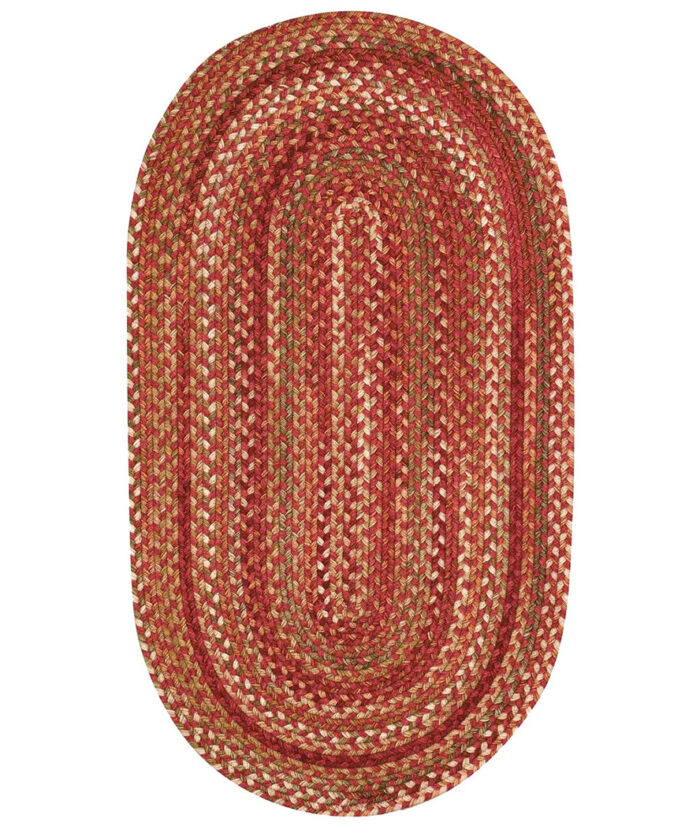 Homecoming Oval-0048-500-Rosewood Braided Area Rug image