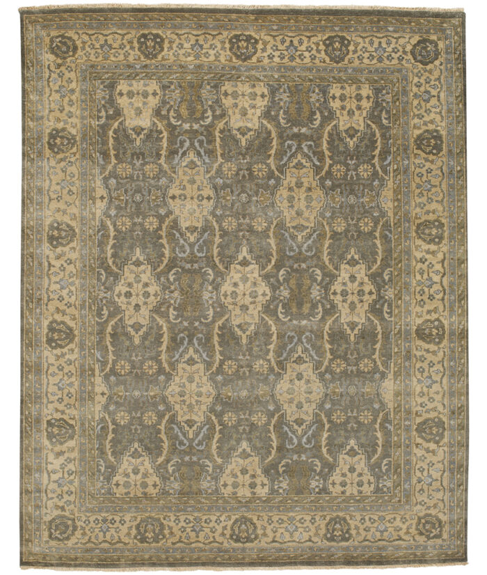 Yazzie-1908-300-Lt. Grey Ivory Hand-Knotted Area Rug image