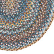 American Legacy Oval-0210-450-Slate Blue Braided Area Rug collection texture detail image