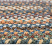 American Legacy Oval-0210-450-Slate Blue Braided Area Rug collection texture detail image