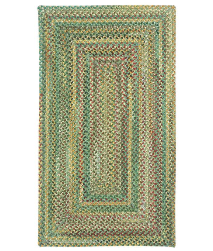 Bear Creek Concentric Rect.-0980-225-Sage Braided Area Rug image