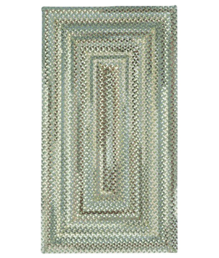Bear Creek Concentric Rect.-0980-250-Olive Branch Braided Area Rug image