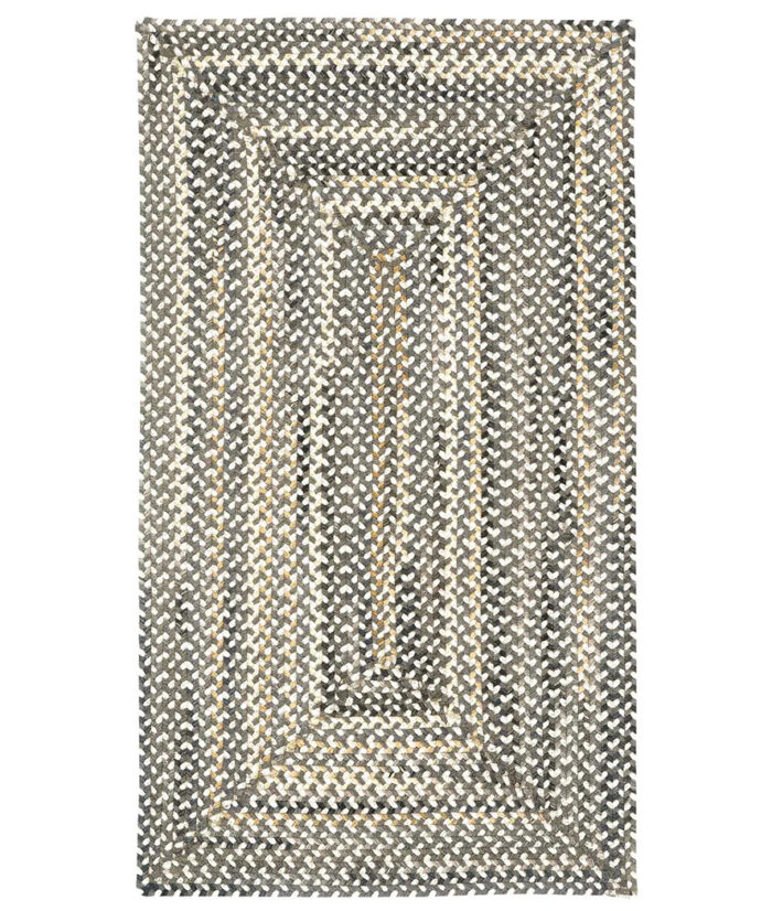 Bear Creek Concentric Rect.-0980-300-Grey Braided Area Rug image