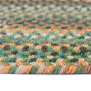 Bear Creek Oval-0980-225-Sage Braided Area Rug collection texture detail image