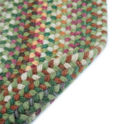 Bear Creek Oval-0980-225-Sage Braided Area Rug collection texture detail image