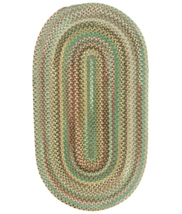Bear Creek Oval-0980-225-Sage Braided Area Rug image