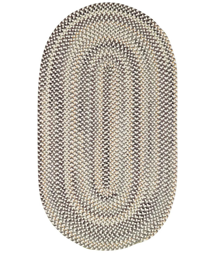 Bear Creek Oval-0980-300-Grey Braided Area Rug image