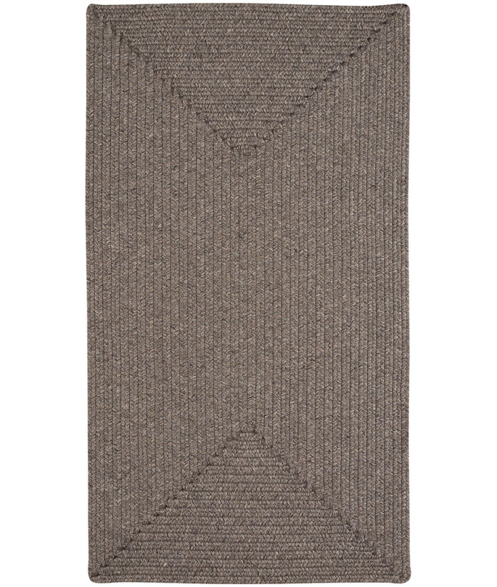Simplicity Concentric Rect.-0865-750-Wood Indoor-Outdoor Area Rug image